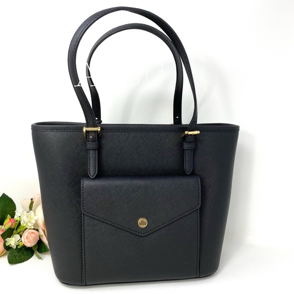 Michael Kors Handbags - Michael Kors Medium Tote MF PKT Leather Black W